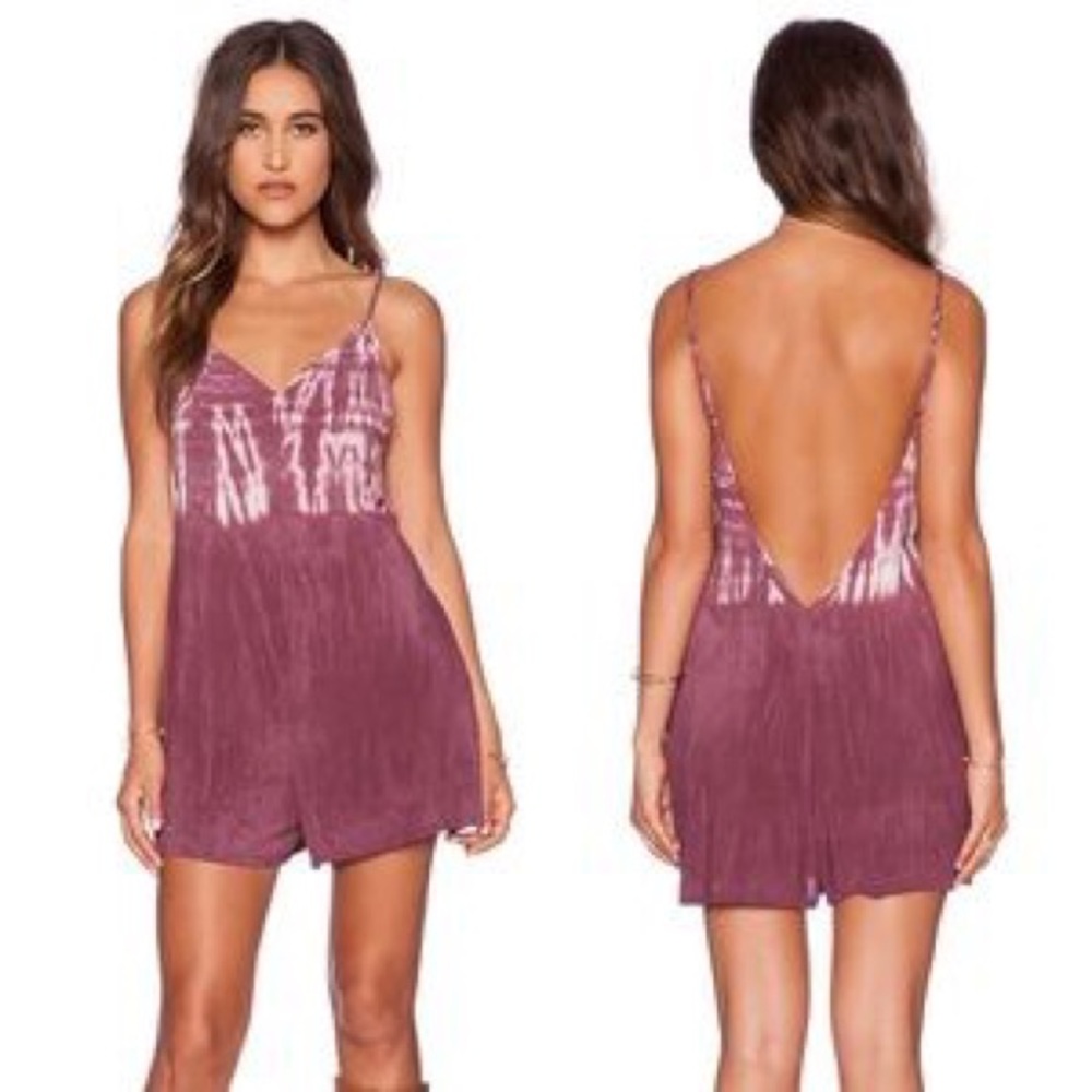 Blue Life “Doibke V” Purple/Maroon tie-dye Romper
